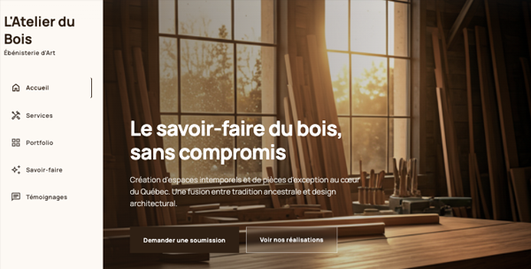 Projet Atelier du Bois